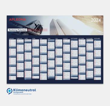 Preview: Wandkalender Apleona 2024,
